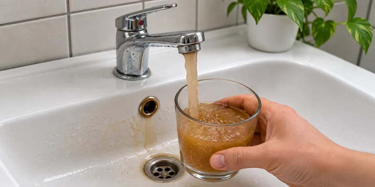 Acqua sporca dal rubinetto: cause e cosa fare