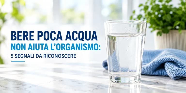 Bere poca acqua: 5 segnali da riconoscere